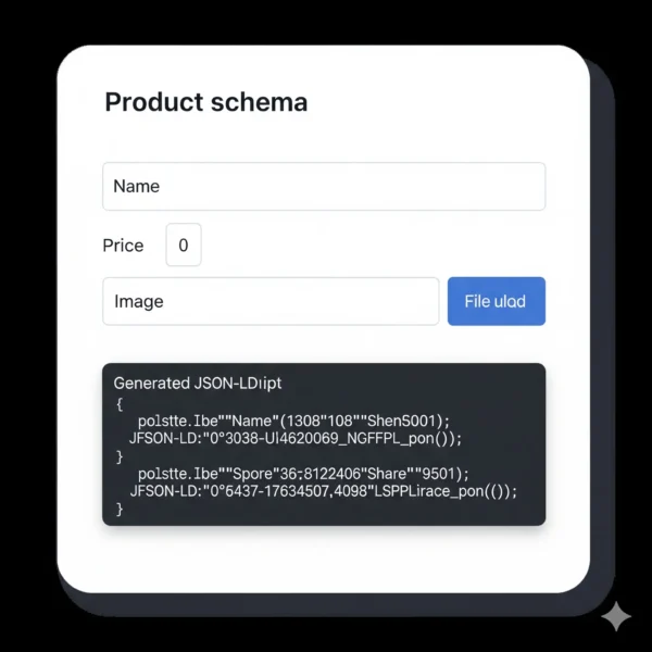 json ld schema generator – no code structured data tool