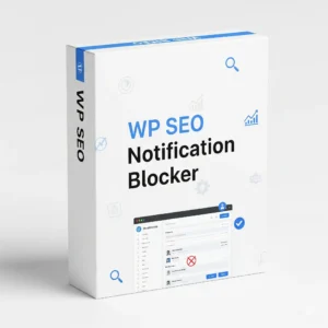 wp seo notification blocker – hide seo plugin nags & upgrade spam